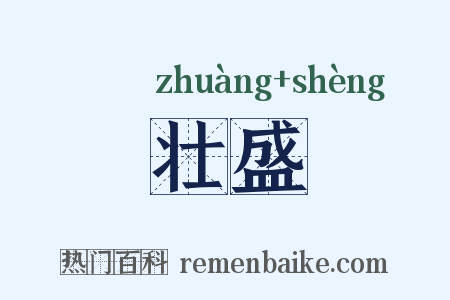 壮盛是什么意思的图片